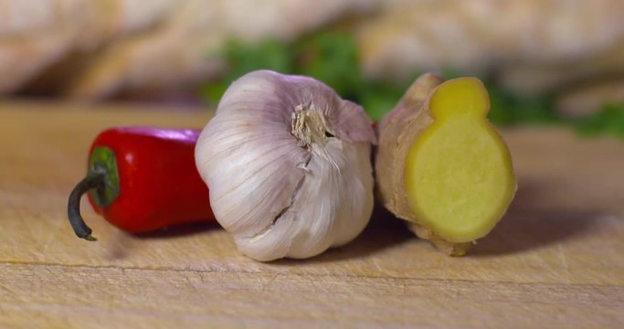 Red Chilli, Garlic and Fresh Ginger