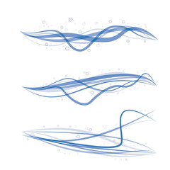 water shapes, banners design