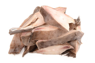 flounder on white background