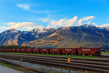 mountains train