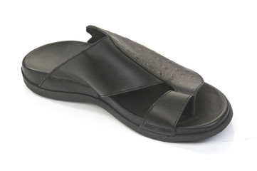 Isolated arabic design footwear on white background