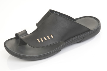 Isolated arabic design footwear on white background