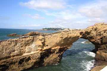 Fototapeta na wymiar Biarrits'coast