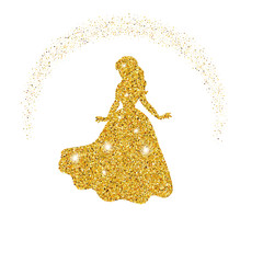 Princess with dust glitters. © ninamunha