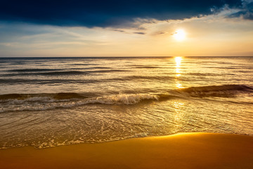 Beach on sunset