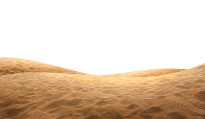 Desert sand isolated