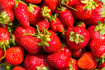 Ripe fresh strawberry background