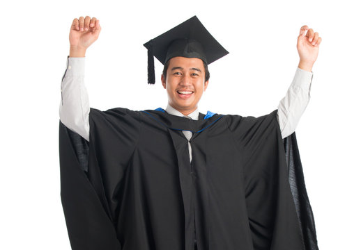 University student graduating