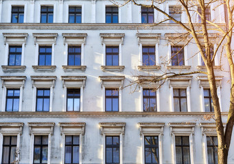 facade of a beautiful old house in Berlin Kreuzberg