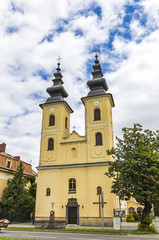 Fototapeta na wymiar Church of Nativity of Mother of God in Michalovce, Slovakia