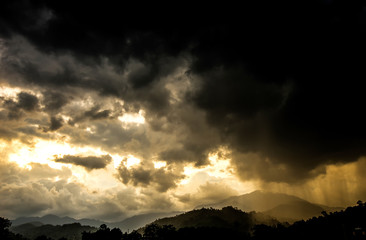 Storm clouds in the sky