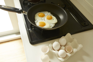 朝食　朝ご飯　目玉焼き　玉子　egg 