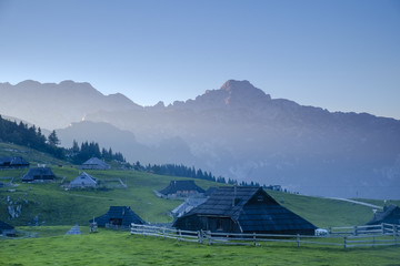 Shepherds huts on Velika Planina
