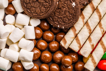 Cookies, marshmallow, dragee and wafer tubules