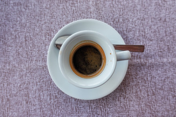 espresso coffee in cup