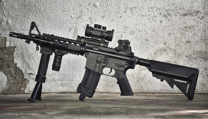 Weapons and gun, equipment for soldier,  Sniper Rifle gun.