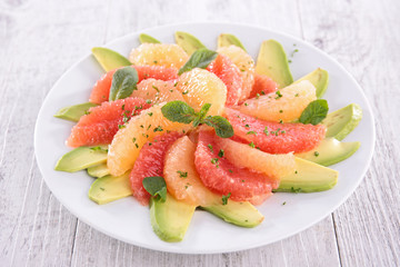 grapefruit and avocado