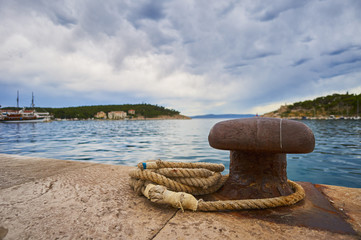 Embroidery for boats on Adriatic sea.