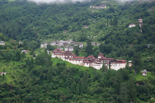 Views of Phobjikha Valley in Bhutan