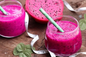 dragon fruit juice smoothies