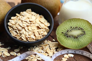 oat flakes with milk