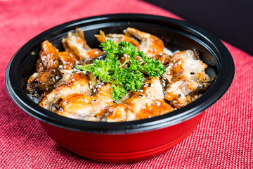 japanese food eel Chirashi Rice Bowl