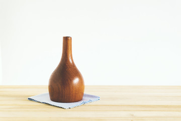Wood vases