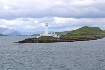 Fototapeta na wymiar Eilean Musdile Lighthouse, Schottland