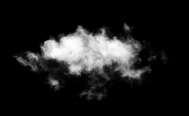 clouds on black background