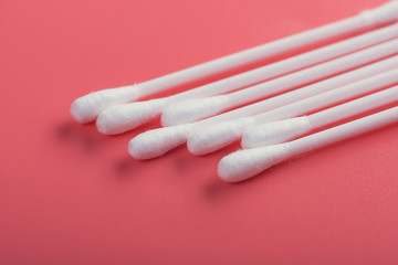 closeup of cotton buds