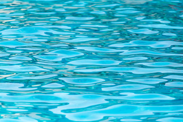 The smooth water in the pool as a background