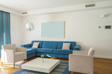 Interior of a living room in a villa