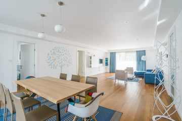 Interior of a living room in a villa