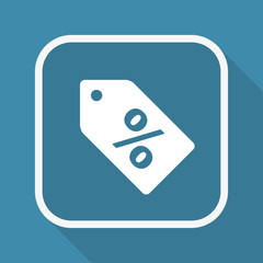 App Button mit Schatten - Rabatt Etikett