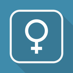 Fototapeta premium App Button mit Schatten - Symbol Frau