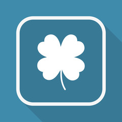 App Button mit Schatten - Kleeblatt - Glück
