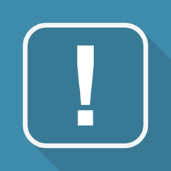 App Button mit Schatten - Ausruf - Warnung