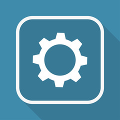 App Button mit Schatten - Zahnrad - Option