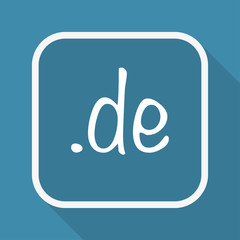 App Button mit Schatten - deutsche Domain