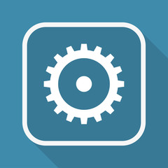 App Button mit Schatten - Zahnrad - Systemeinstellungen