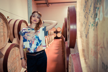 Woman in the Wine Vault