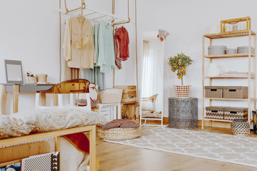 Clothes in the corner