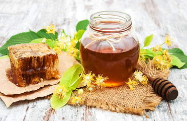 Honey and  linden flowers