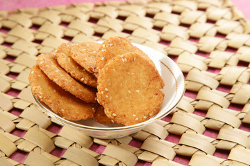Wheat Flour Sweet Mathri or Atta ki Meethi Mathri