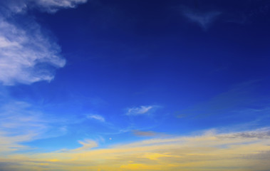 Blue sky and clouds, natural beauty