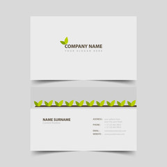 Gardener business card design template.