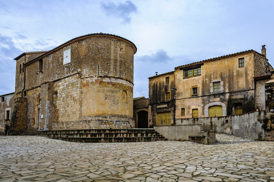 Medieval village in Vilaur, Spain