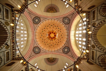 Ceiling decoration of the S&uuml;leymaniye Mosque