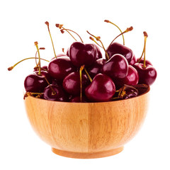 Cherry berry fruit isolated on white background