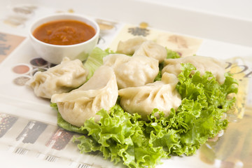 Lettuce, Cheese and Potato Salad Sandwich on Toasted Bread